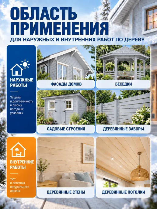 Акватекс Кроющий антисептик для дерева Сканди 2,5 л, 2,5 л, фото 4