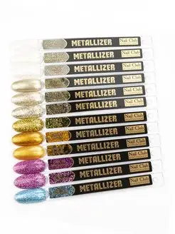 Гель-краска с блёстками и глиттером GML-11 Osmium, 5 мл. Nail Club Professional. Цвет сиреневый. Вид 2.