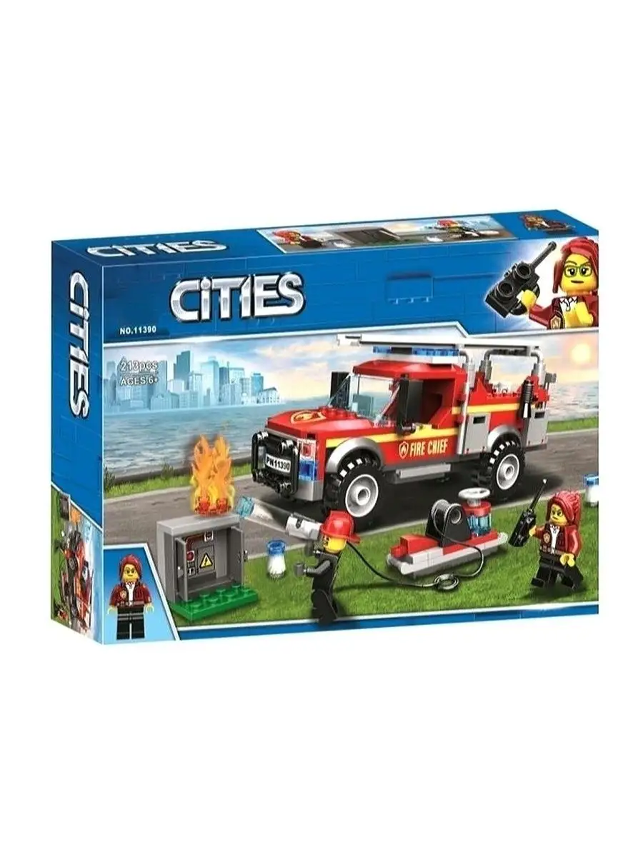 Конструктор lego CITIES Грузовик начальника пожарной охраны Игрушки детские  137865415 купить в интернет-магазине Wildberries