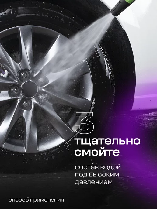 GRASS Набор автохимии для колес Black Rubber и Disk Cleaner Super, черный, фото 7