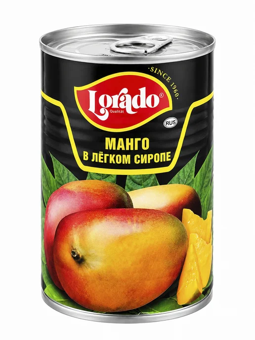 lorado Манго в легком сиропе, Лорадо, 425 мл, 425 мл, фото 2