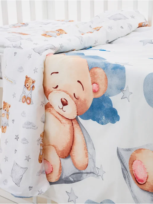 AllBaby Постельное белье для новорожденных, серый, фото 2