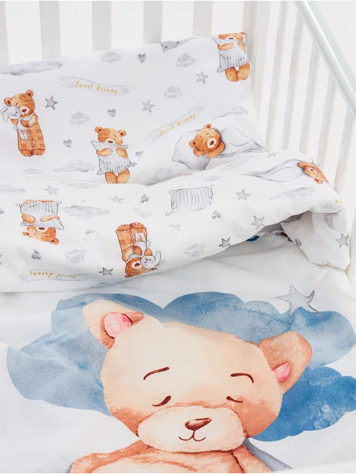 AllBaby Постельное белье для новорожденных, серый, фото 6