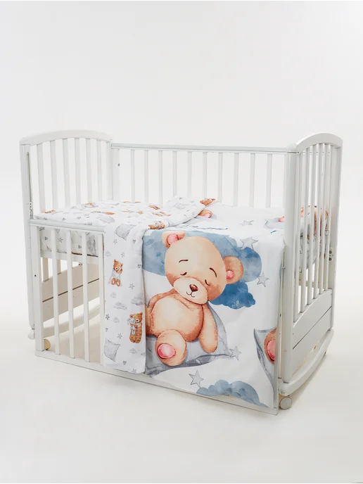 AllBaby Постельное белье для новорожденных, серый, фото 8