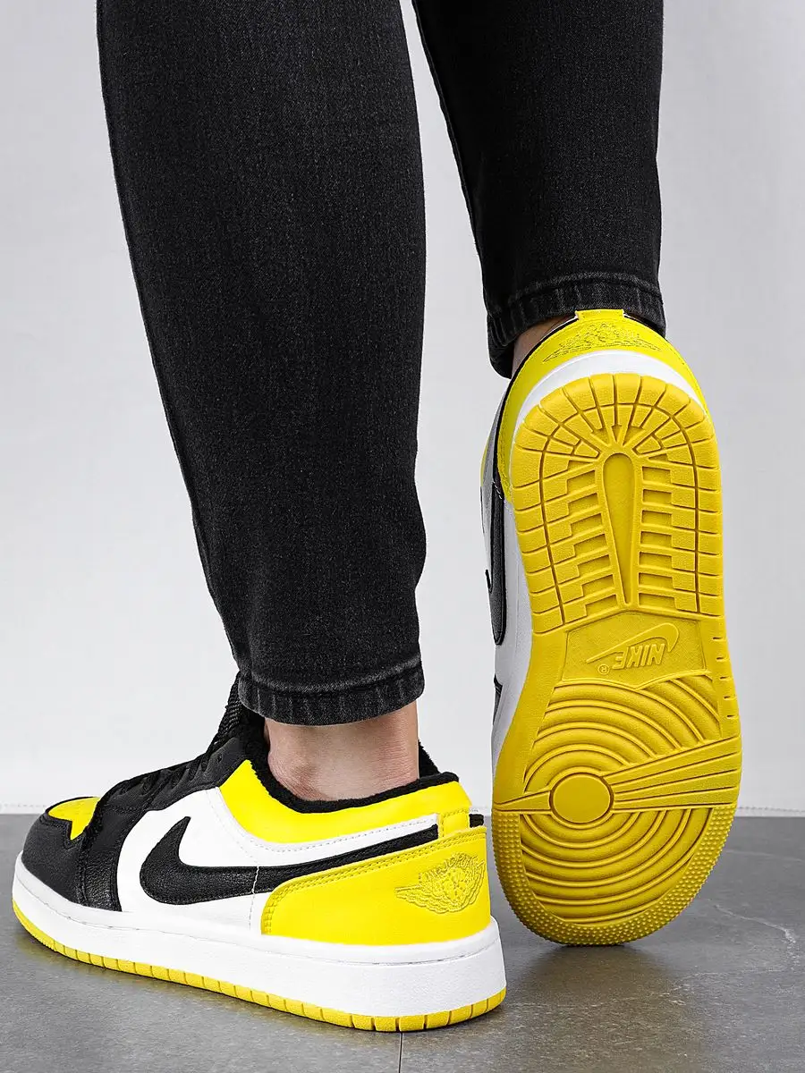 Nike air jordan 1 cheap low yellow