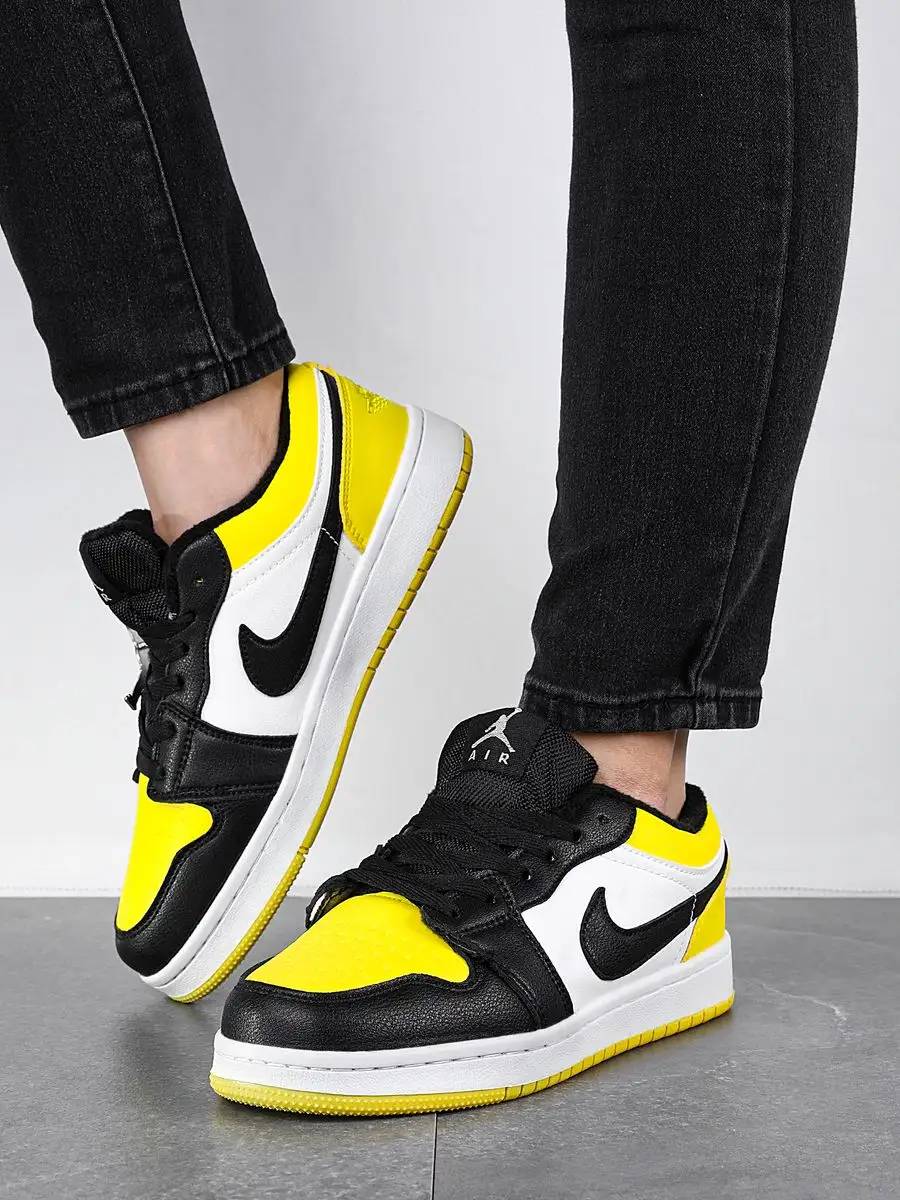 Nike air jordan 1 clearance low yellow