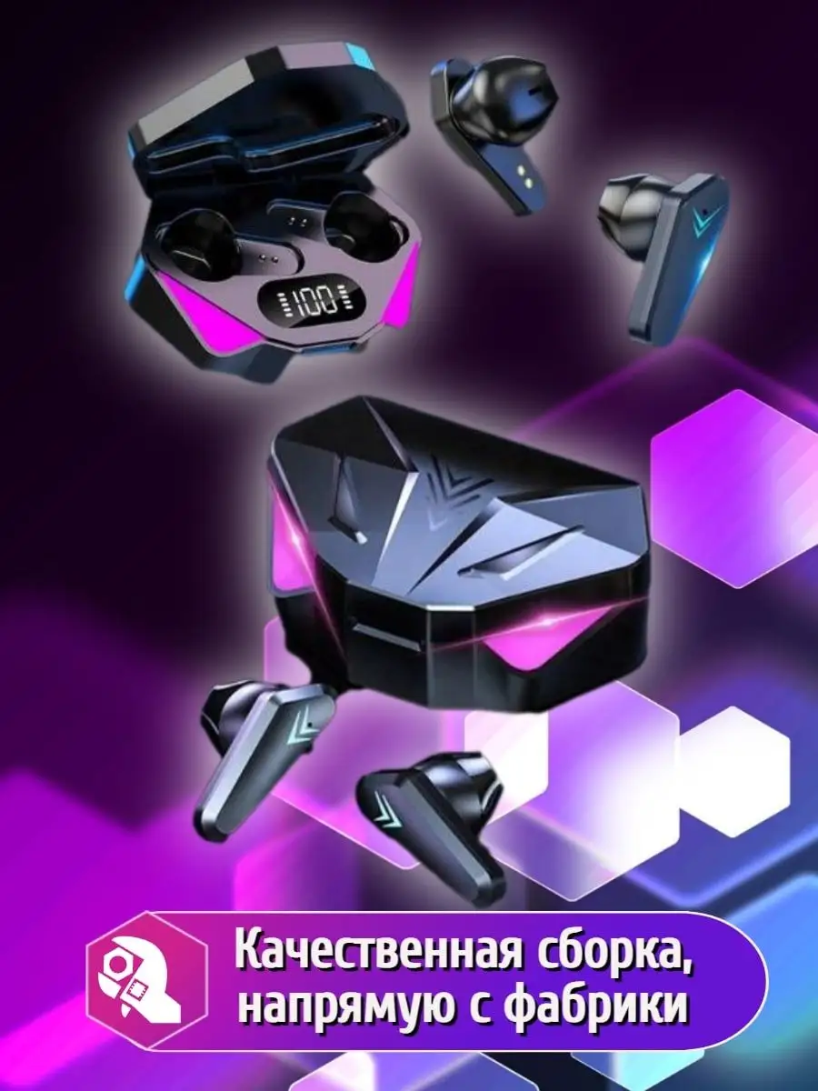 Беспроводные игровые наушники/TWS Гарнитура с микрофоном MeraPro 137930853  купить за 420 ₽ в интернет-магазине Wildberries