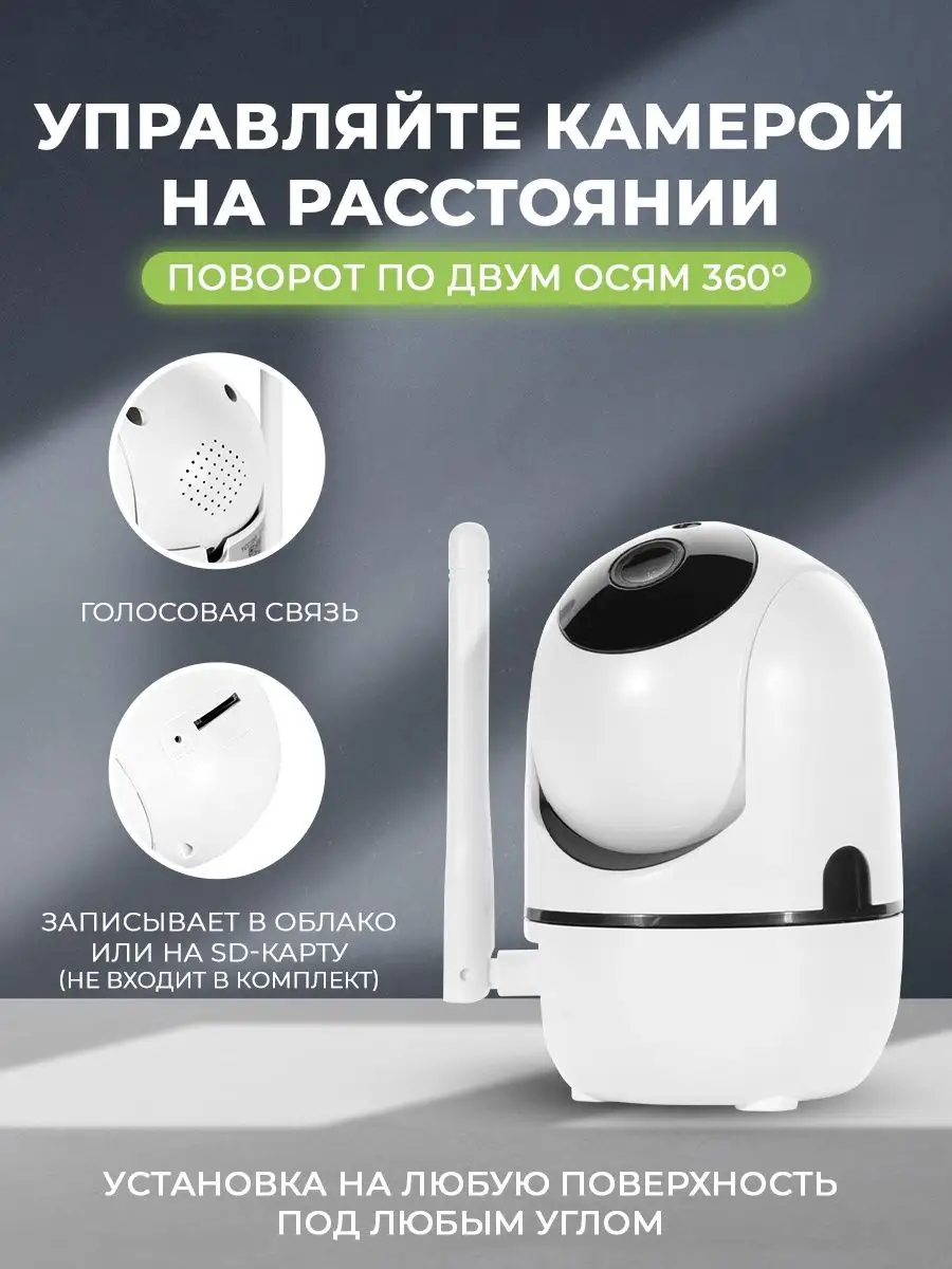 Скрытая камера видеонаблюдения wi-fi для умного дома GOODS FOR YOU  137947407 купить в интернет-магазине Wildberries