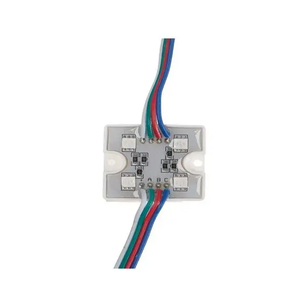 Светодиодный модуль SMD5050, 4 LED, IP65, 12V RGB, 20 шт.