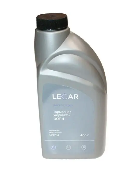 LECAR Жидкость тормозная DOT 4 455 мл, 455 мл