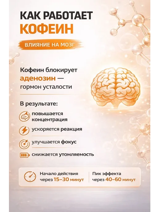 KultLab Кофеин энергетик спортивный в капсулах ускорение метабoлизма, 300 мл, фото 7