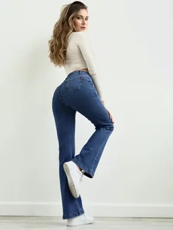 Джинсы клёш от колена EVROJEANS 138007539 купить за 1 624 ₽ в интернет-магазине Wildberries