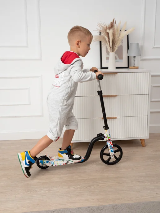 Smart&Kids Самокат детский двухколесный, черный, фото 5