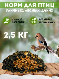 Сухой корм для птиц уличных парковых в кормушку на окно Wild Bird 138021858 купить за 240 ₽ в интернет-магазине Wildberries