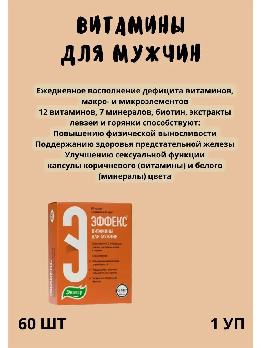 4 самых главных витамина для мужской потенции: на что влияют, в каких продуктах содержатся