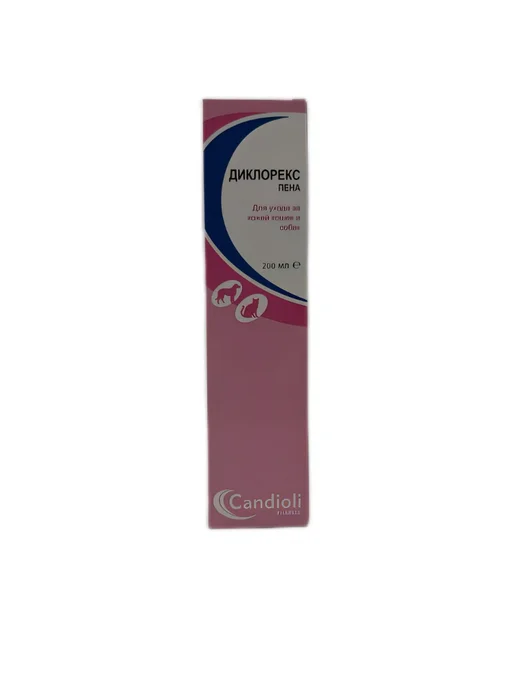 Candioli Pharma Пена для ухода за кожей собак и кошек Диклорекс 200 мл, 200 мл, фото 8