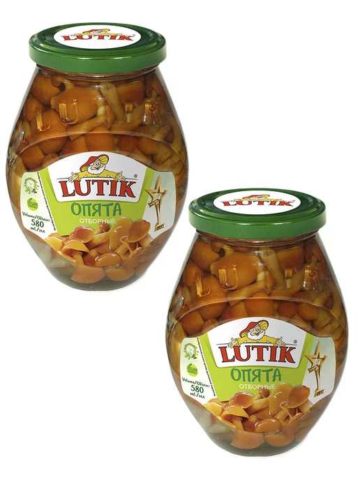 LUTIK Опята отборные 580мл. - 2 шт, 580 мл, 2 шт