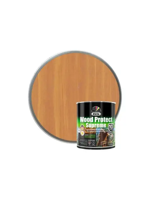 dufa Пропитка для дерева Wood Protect Supreme лиственница 0,75 л, 750 мл, фото 5