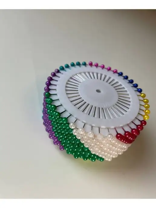F.I.N. Портновские булавки, английские иголки цветные 480 шт, 480 шт, фото 2
