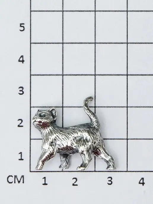АСТРА 925 Статуэтка Кошка серебро 925, серебристый, фото 2