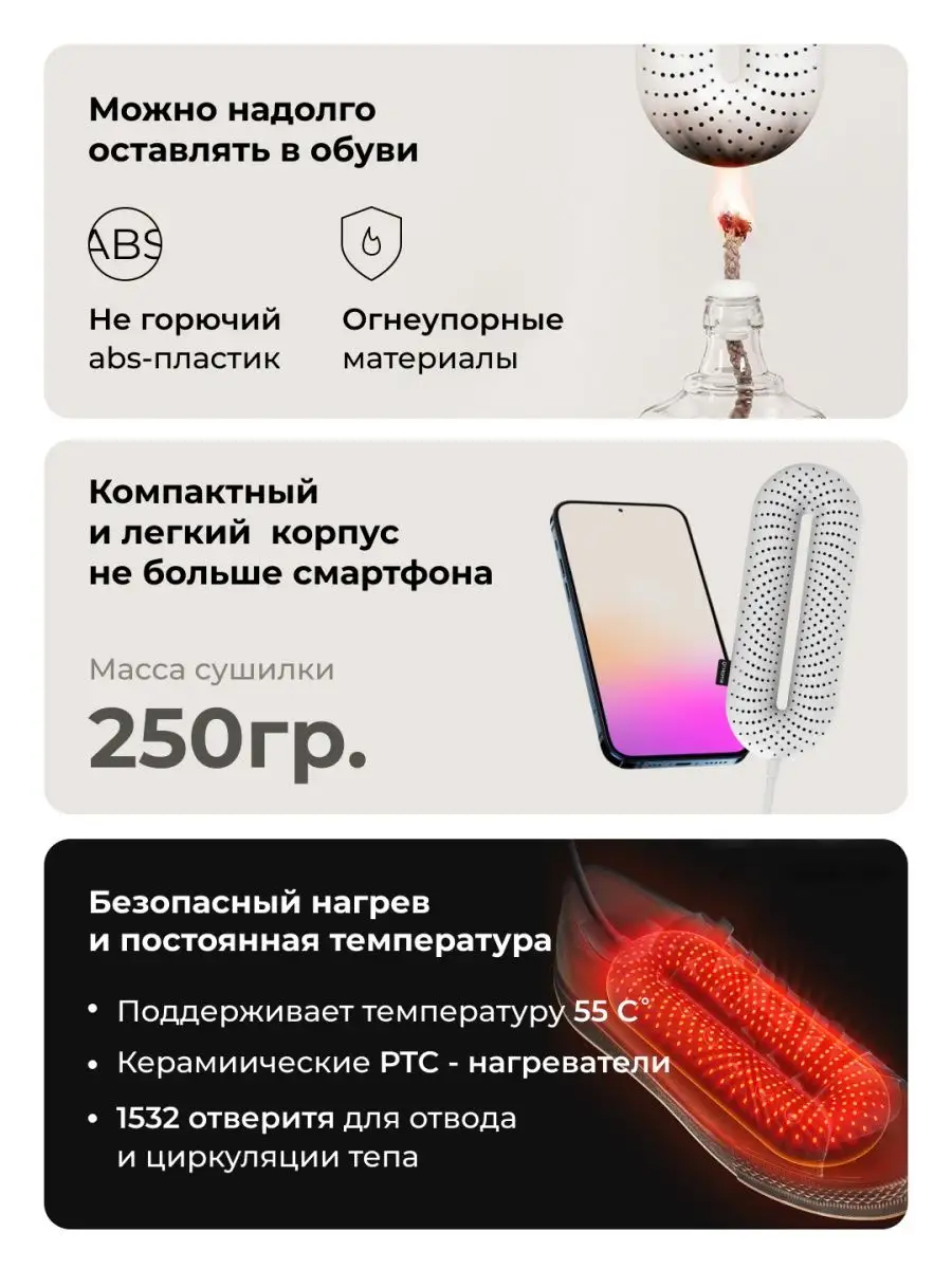 Сушилка для обуви электрическая xiaomi взрослая с таймером Xiaomi 138122215  купить за 880 ₽ в интернет-магазине Wildberries