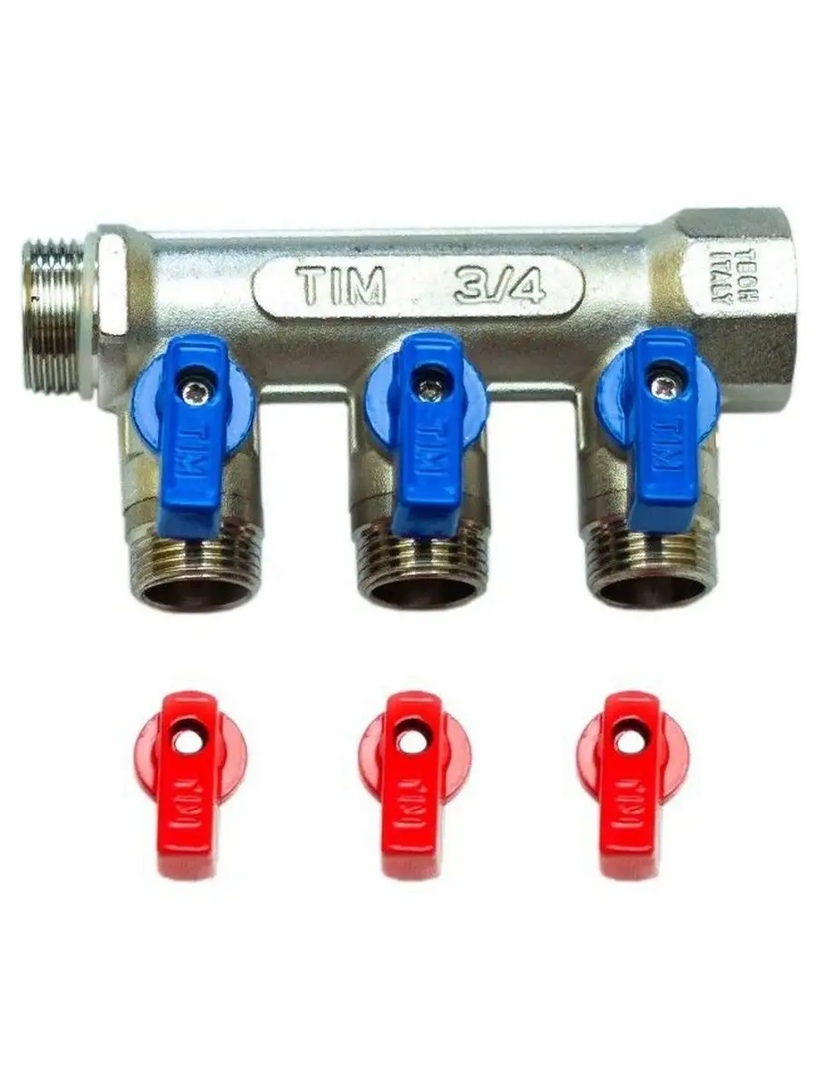 Коллектор 3/4" х 1/2" с отсечными кранами (2 вых) aqualink. Кран коллекторный tim. 40 вентильный блок. Комплект кранов для коллекторной группы (tim) m318-4. Кран коллекторный tim.