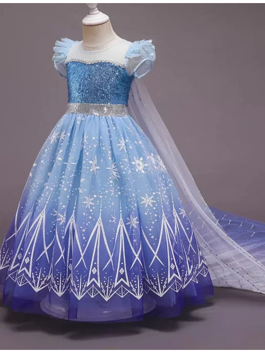 Happy Shop Нарядное платье Эльзы холодное сердце, вариант, фото 5