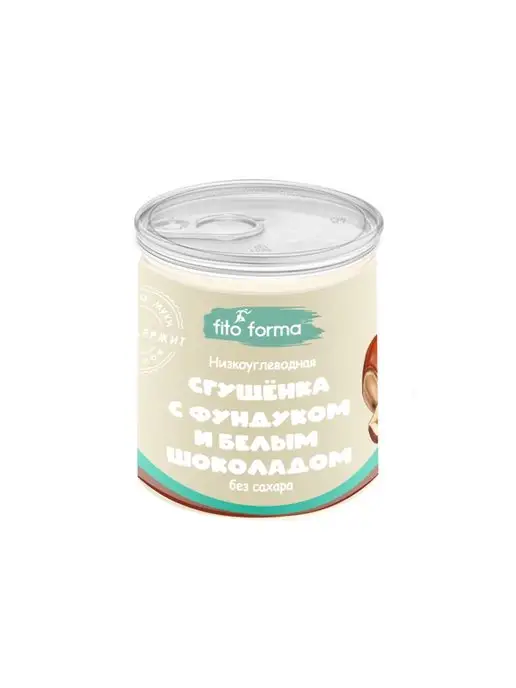 Fito Forma ПП Сгущенка БЕЗ САХАРА Фундуком и Белым шоколадом, белый, фото 2