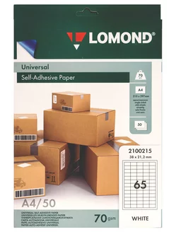 Бумага самоклеящаяся 2100215, А4, 65 делений, 50 л Lomond 138153115 купить за 378 ₽ в интернет-магазине Wildberries