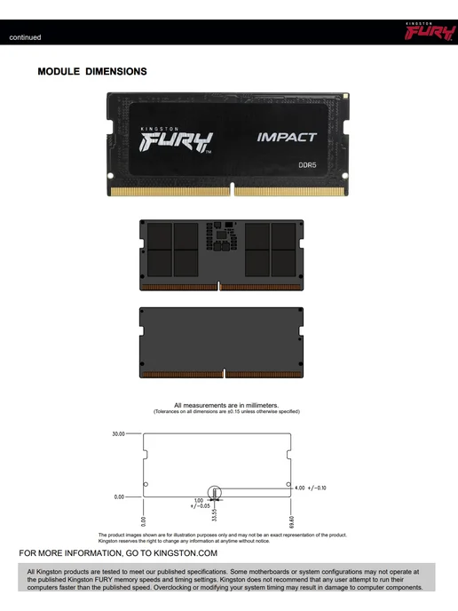 Kingston Оперативная память ddr5 16гб 6000mhz для ноутбука SODIMM, 16 ГБ, фото 7