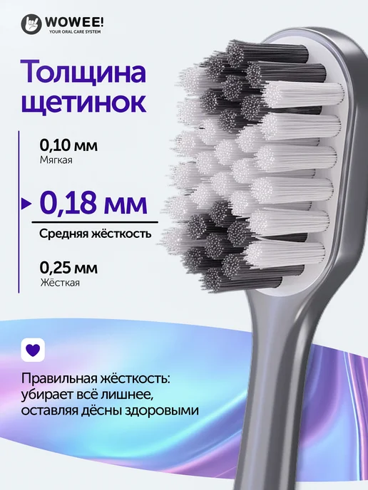 WOWEE Зубная щетка ELASTIC, 34 пучка, 2шт, 2 шт, фото 6