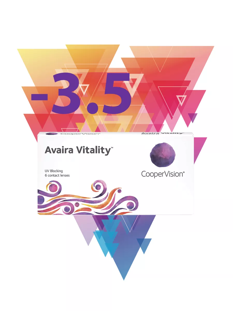 Контактные линзы Avaira Vitality -3.5/8,4/14,2/6шт/2нед Cooper Vision  138183542 купить за 1 660 ₽ в интернет-магазине Wildberries