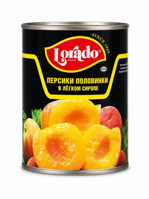 lorado Персики половинки, в легком сиропе, Лорадо, 425 мл, 850 мл, фото 3