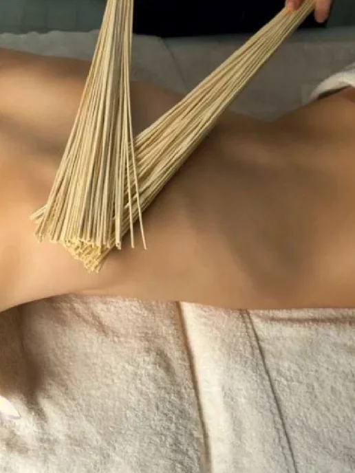 R-SAUNA Веники массажные бамбуковые для бани 2 штуки, вариант, фото 8
