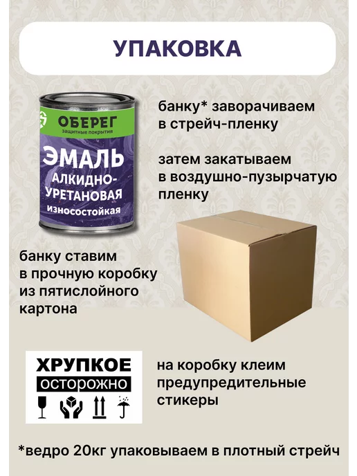 оберег Эмаль для пола, алкидно-уретановая темно-серая 1кг, 1 кг, фото 5