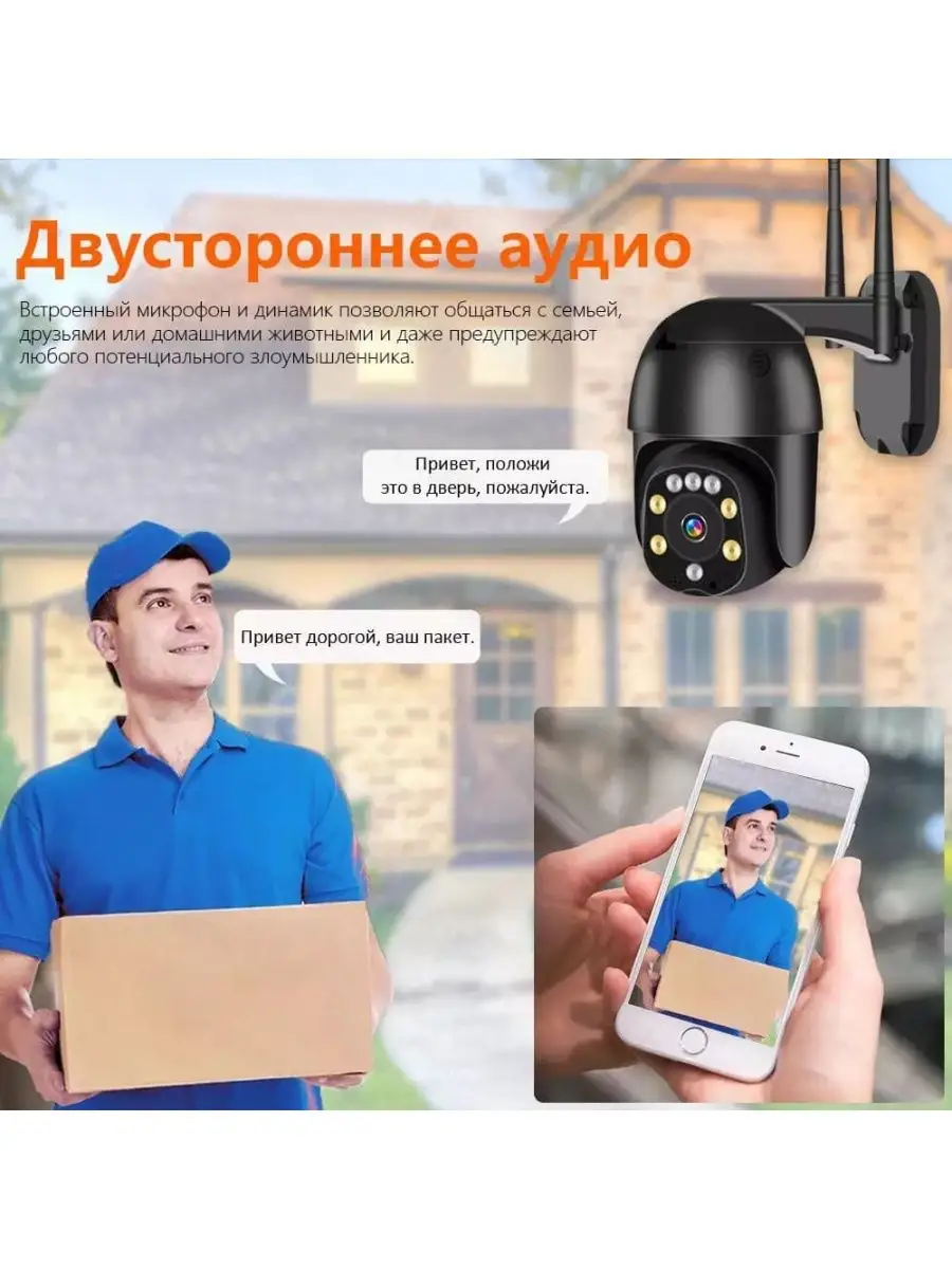 Поворотная камера видеонаблюдения WIFI/ IP 5МП/УЛИЧНАЯ Ves Controls  138227687 купить за 5 791 ₽ в интернет-магазине Wildberries