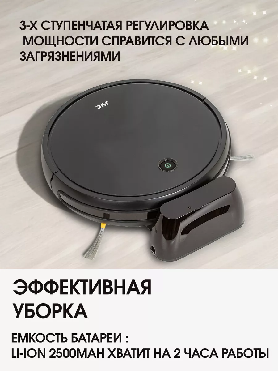 Робот пылесос для сухой и влажной уборки, умный дом с Алисой JVC 138258430  купить за 11 242 ₽ в интернет-магазине Wildberries