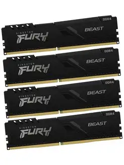 DIMM DDR4-128 GB kit Kingston Fury Beast KF432C16BBK4 128 Kingston 138264673 купить за 35 487 ₽ в интернет-магазине Wildberries