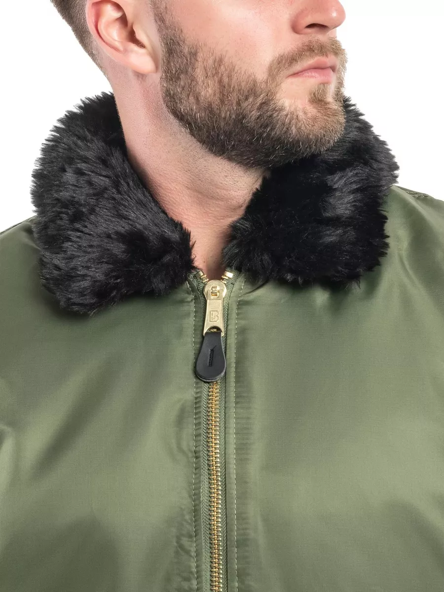 Куртка бомбер утепленный MA2 Jacket Fur Collar весенняя Brandit 138270602  купить за 7 540 ₽ в интернет-магазине Wildberries