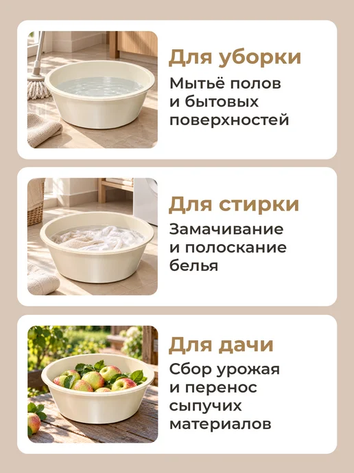 ABC Farben Таз 11 л круглый Эл130, 11 л, фото 3
