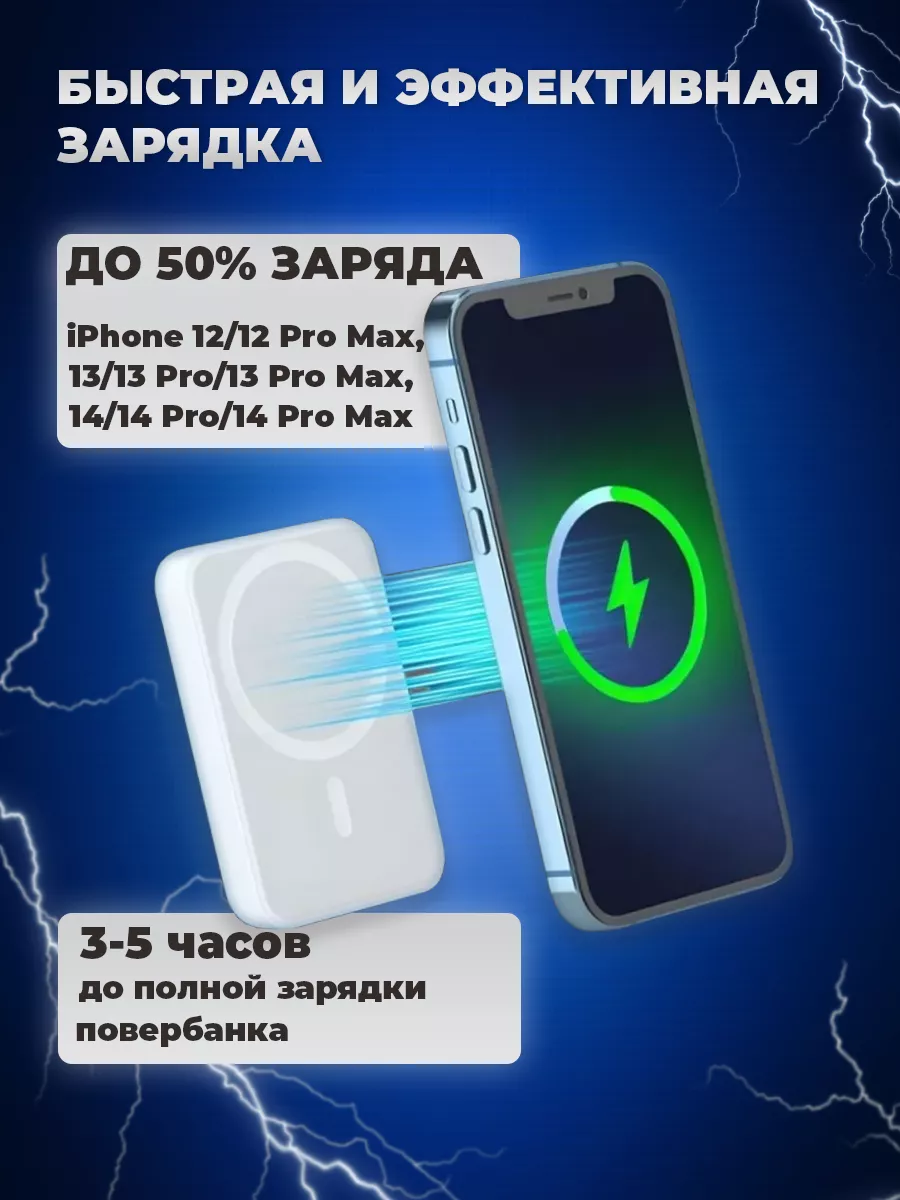 magsafe чехол на iphone 14 с беспроводной зарядкой повербанк AShop78  138527711 купить за 801 ₽ в интернет-магазине Wildberries