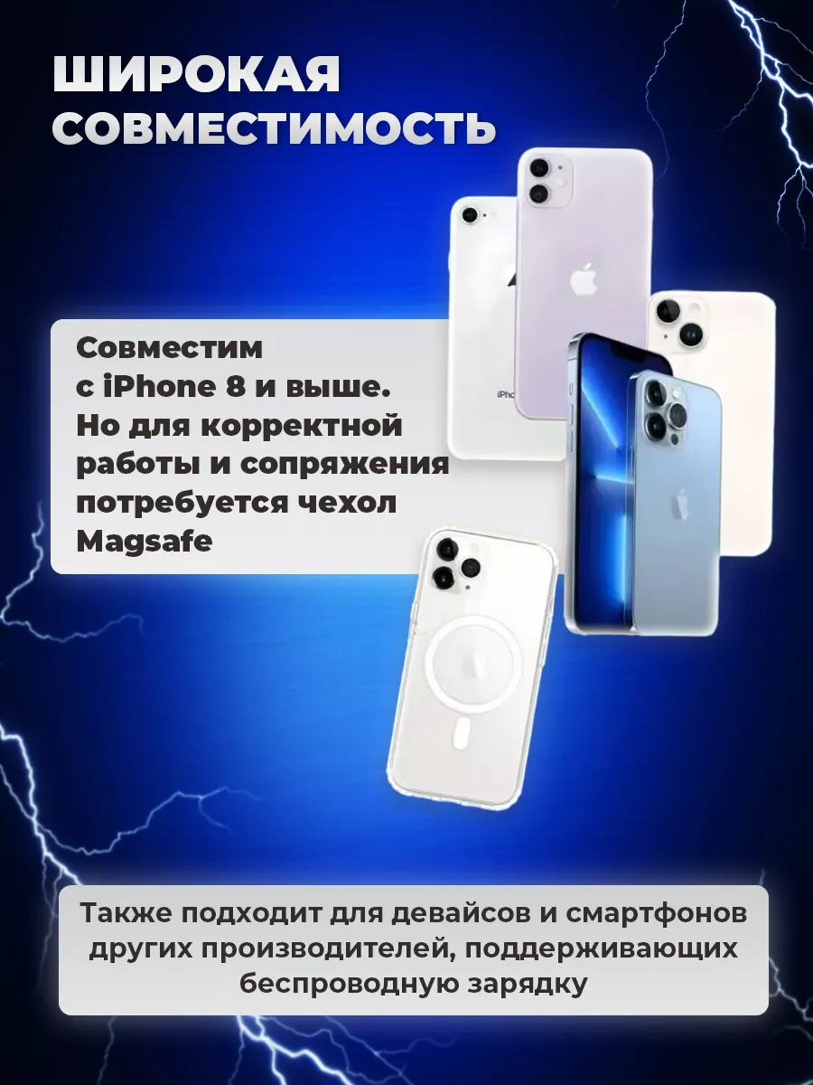 magsafe чехол на iphone 14 с беспроводной зарядкой повербанк AShop78  138527711 купить за 801 ₽ в интернет-магазине Wildberries