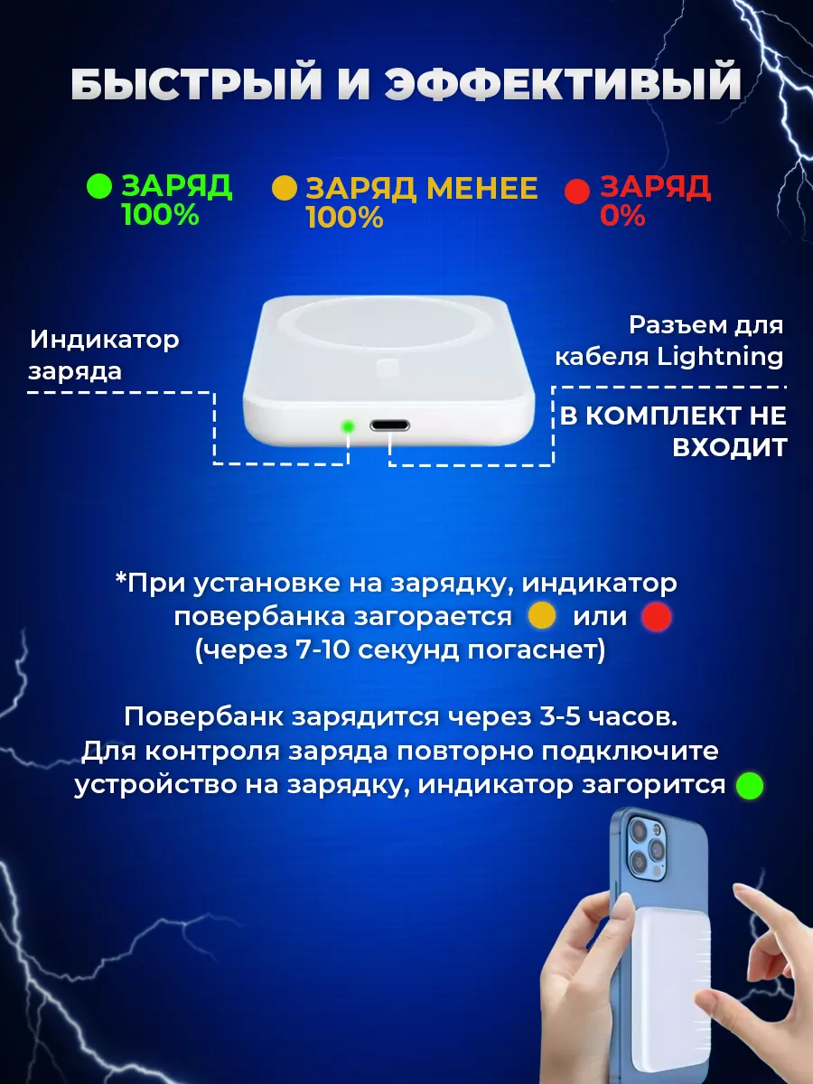 magsafe чехол на iphone 14 с беспроводной зарядкой повербанк AShop78  138527711 купить за 801 ₽ в интернет-магазине Wildberries