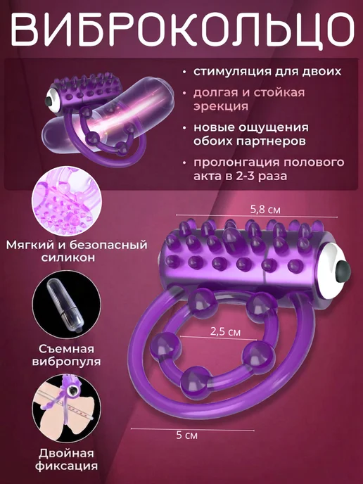 VibePlays Набор эрекционных виброколец 3в1 для пар, синий, фото 2