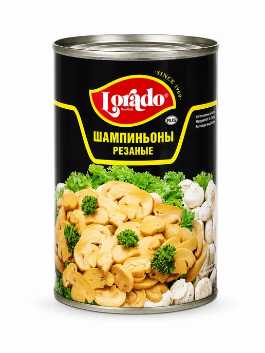 lorado Грибы шампиньоны резаные, Лорадо, 425 мл, 425 мл, фото 2