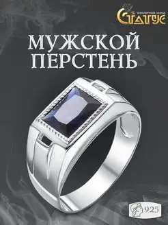 Печатка Серебро 925 с камнем ЮЗ Статус 138570104 купить за 3 418 ₽ в интернет-магазине Wildberries