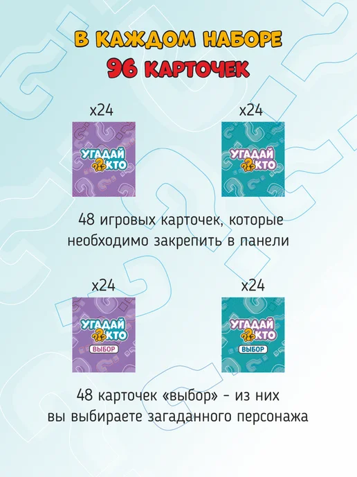 MIKA_STORE Угадай кто? Настольная игра для детей и взрослых, красный, фото 6