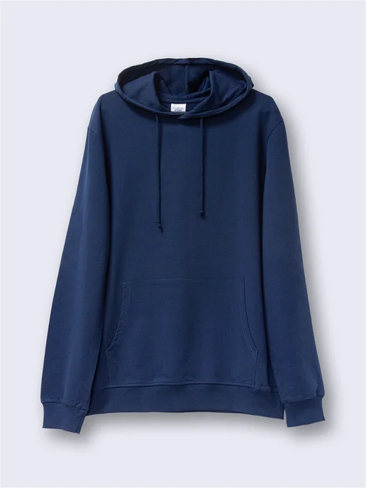 Cotton Wear Худи оверсайз с капюшоном, синий