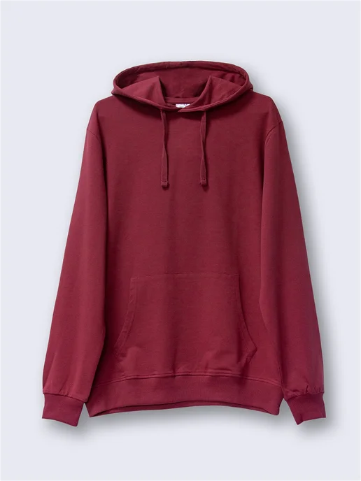 Cotton Wear Худи оверсайз с капюшоном, красный