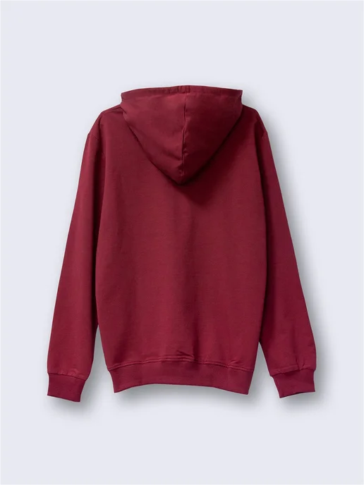 Cotton Wear Худи оверсайз с капюшоном, красный, фото 2